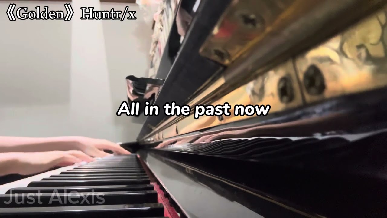 Golden (by Huntr/x) Piano cover w/ lyrics✨   K-pop Demon hunters piano cover | Just Alexis😊