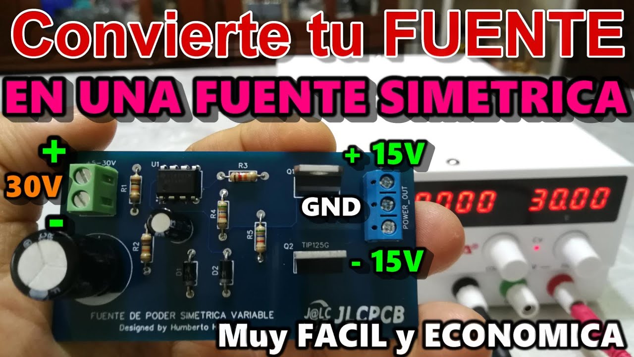 ✅ CONVIERTE tu FUENTE de PODER en una FUENTE SIMETRICA | MUY FACIL, ECONOMICA y de GRAN PERFORMANCE
