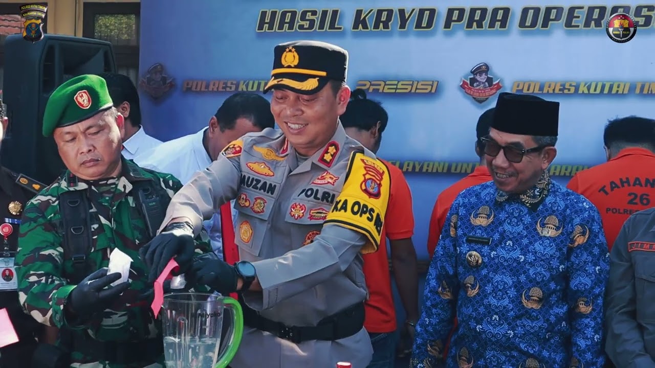 Hasil Ops Patuh, Zebra, dan KRYD, Polres Kutai Timur Lakukan Pemusnahan Barang Bukti