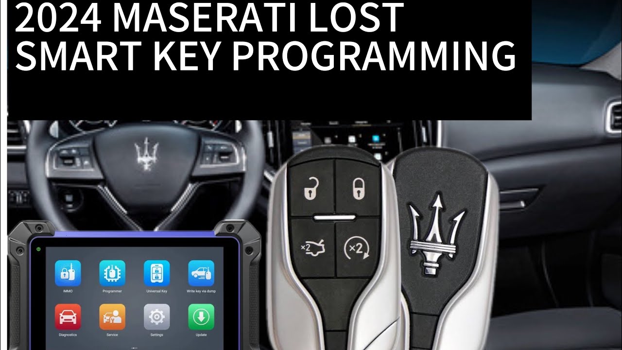Maserati Quattroporte 2024 года: все ключи утеряны | Программирование смарт-ключей с помощью Aute...