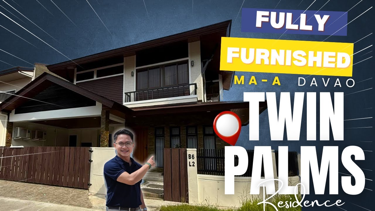 Fully Furnished Brandnew House and lot for sale in Twin Palms,Ma-a Davao city #houseandlotforsale