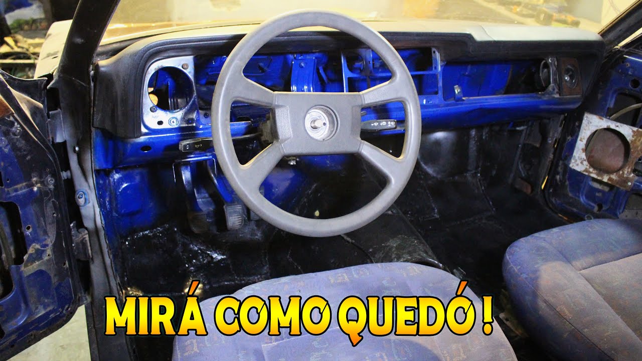 RETAURÉ el INTERIOR del TAUNUS ! Lo pinté con 1000 pesos 😅
