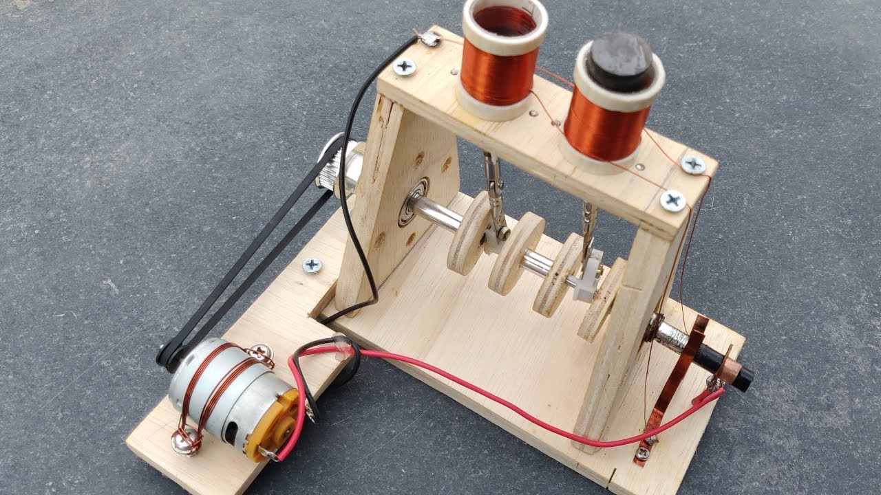Free Energy Generator Using Two Cylinder Engine