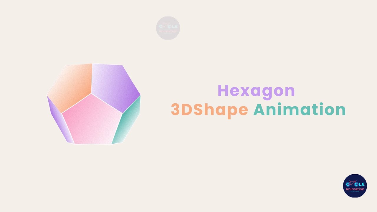 Hexagon 3d shape Animation, After effects Tutorial by cycle animation