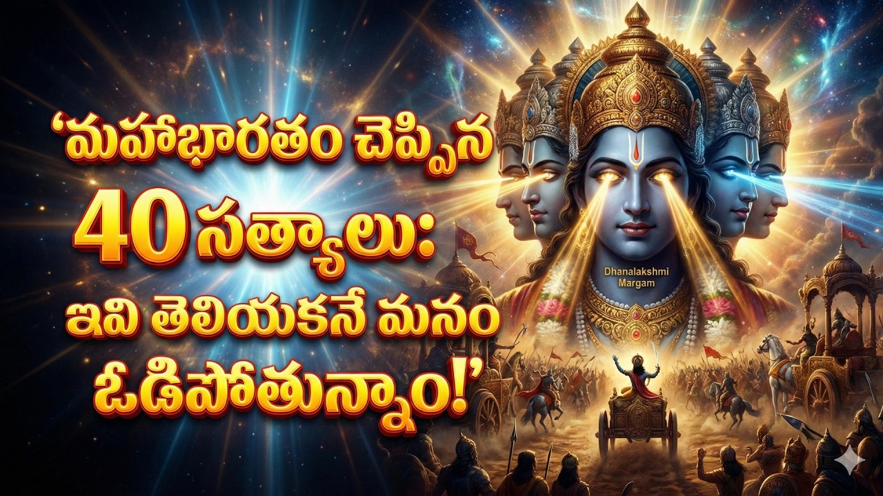 ఈ 40 మహాభారత సూత్రాలు తెలియకపోతే.. జీవితంలో తీరని ఓటమి తప్పదు! హెచ్చరిక!