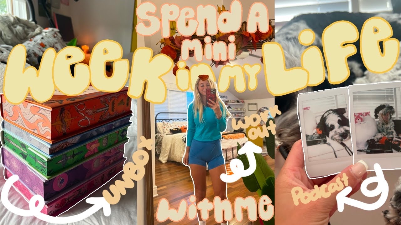Mini Week In My Life! // ACOTAR unboxing, workouts, work with me, and more! 🫶🏼