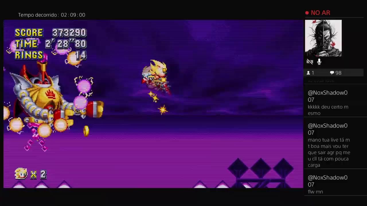 Zerando Sonic mania final bom