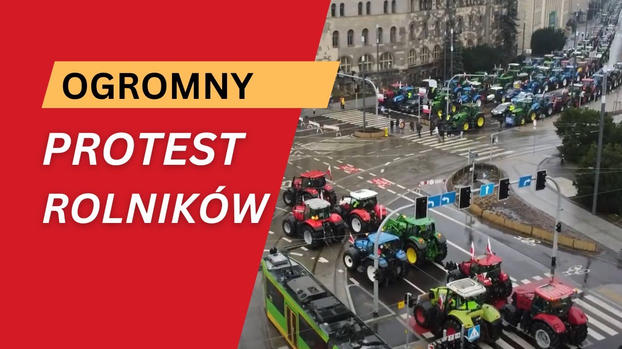 Wielki STRAJK rolników w całej Polsce. Tysiące ciągników w 300 miejscach