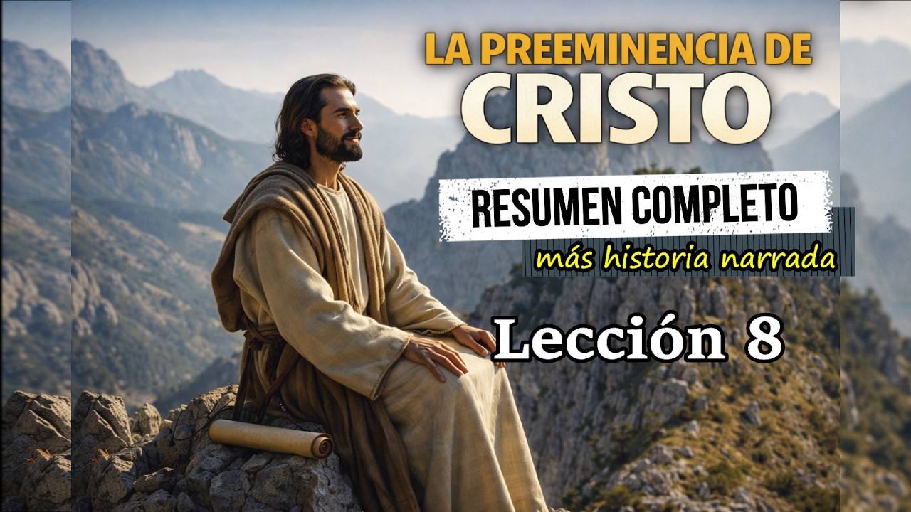 Resumen completo más historia narrada lección 8 - LA PREEMINENCIA DE CRISTO | Escuela sabática