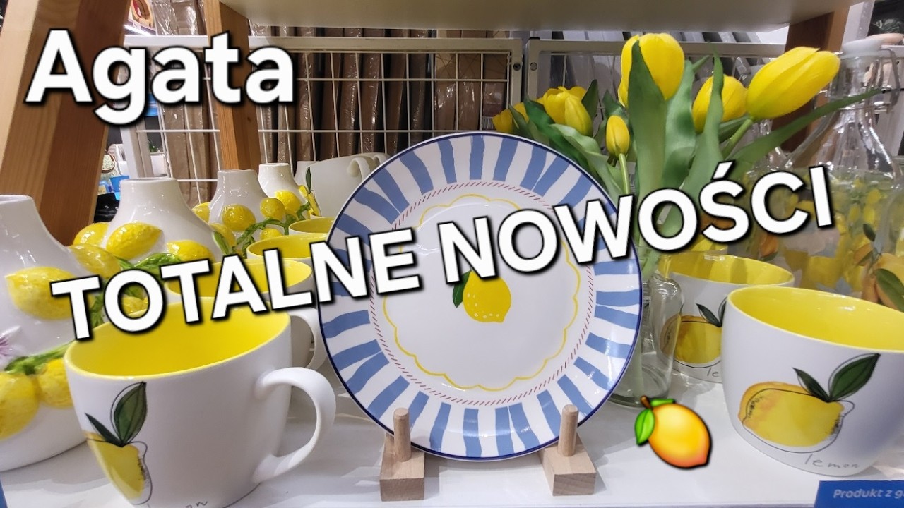 AGATA✨SOCZYSTE NOWOŚCI🍋Przegląd kolekcji w cytrynki🍋talerze, kubki i dodatki😱
