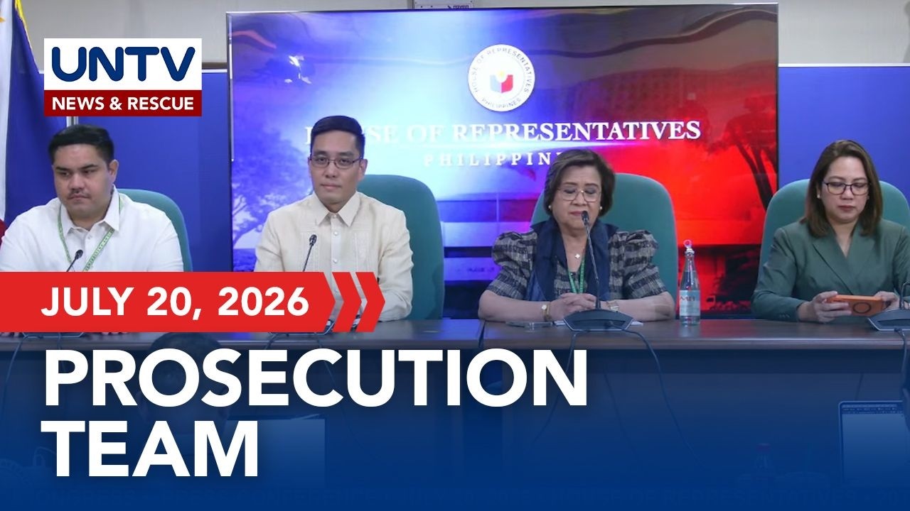 House prosecution briefs the press on the Day 7 of impeachment trial | July 20, 2026