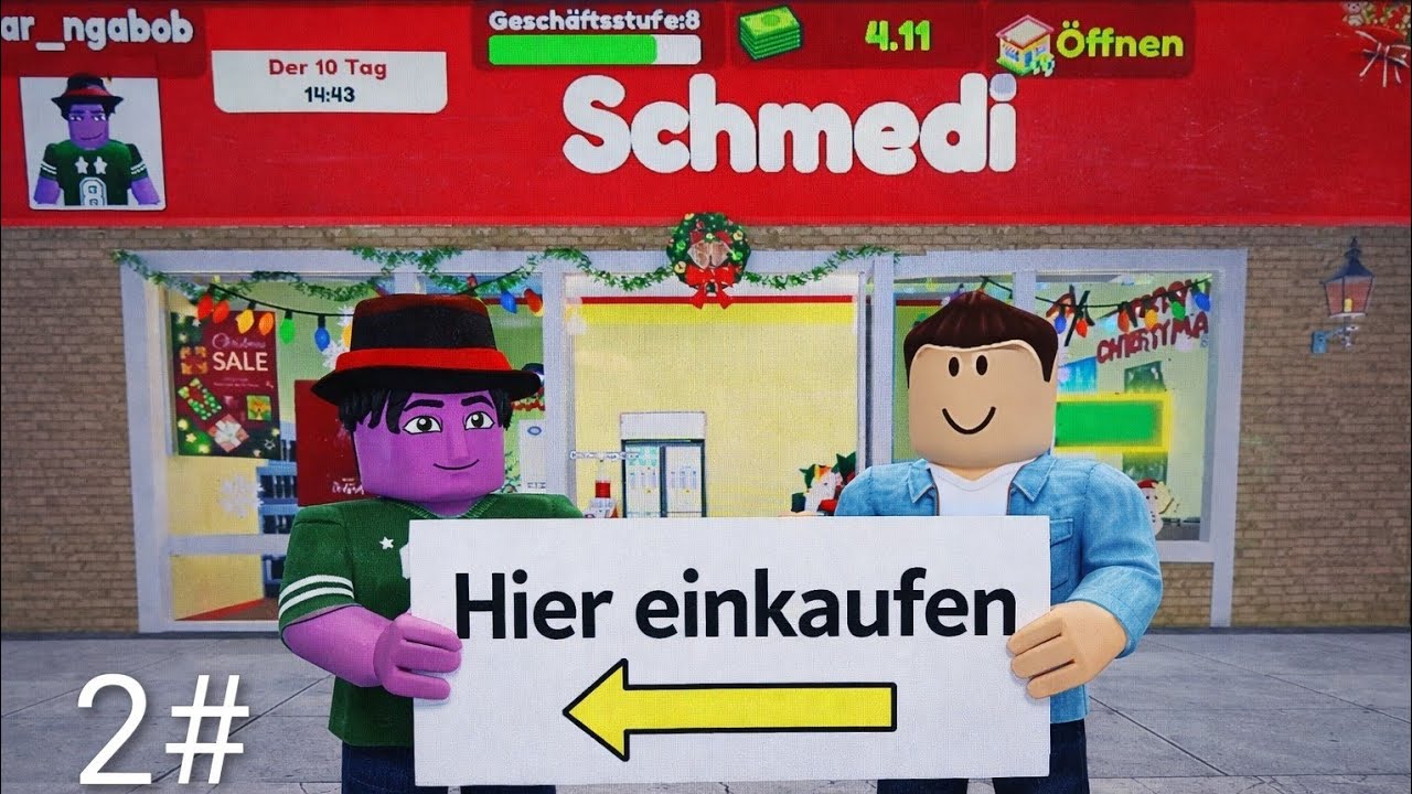 !!! Wir arbeiten im Schmedi laden @overfair YT !!! In Roblox