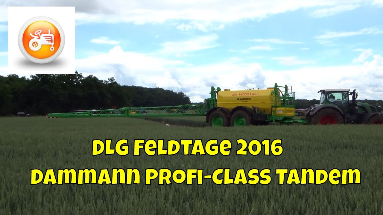DLG Feldtage 2016 | Dammann Profi-Class Tandem ANPT 12000l trailed sprayer in demonstration field