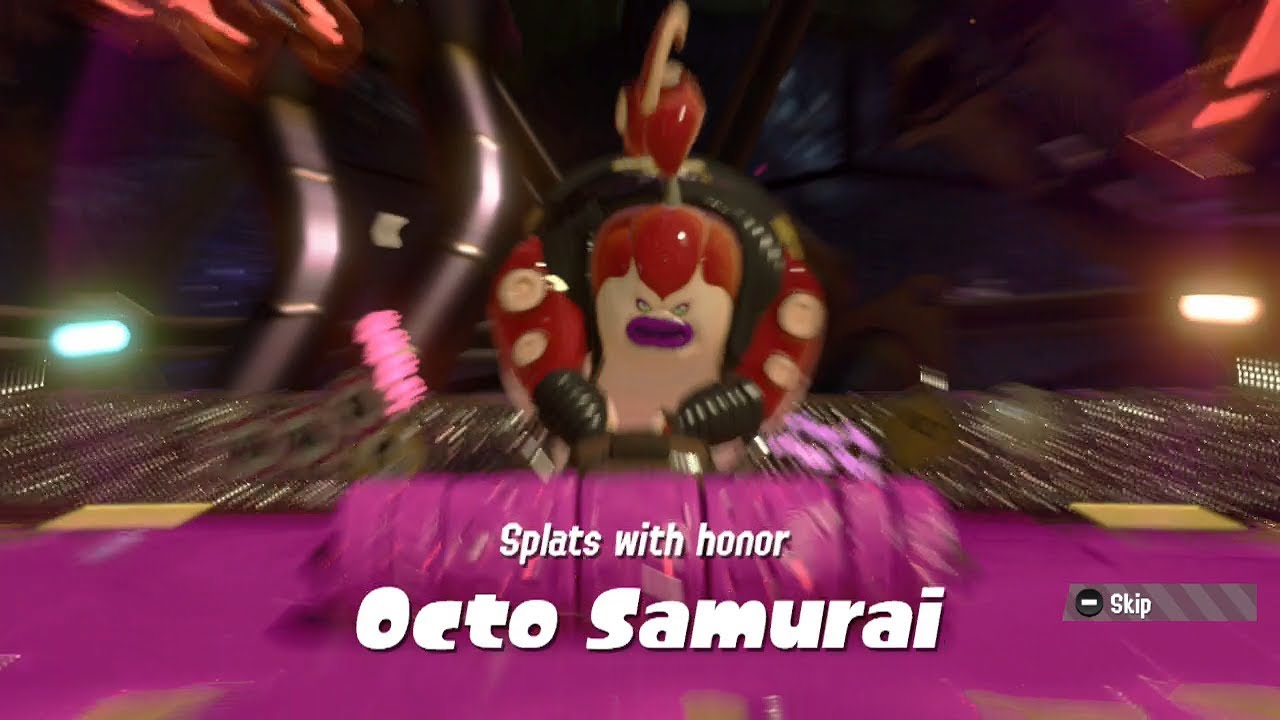 Splatoon 2: Hero Mode: Boss 2: The Showdown (Vs. Octo Samurai)