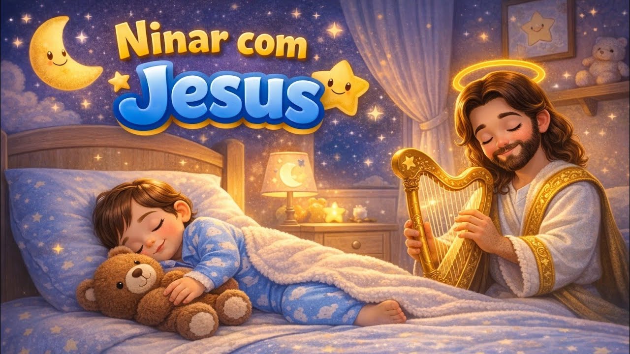Ninar com Jesus 🌙 Canção de Amor para o Sono Tranquilo do Seu Bebê