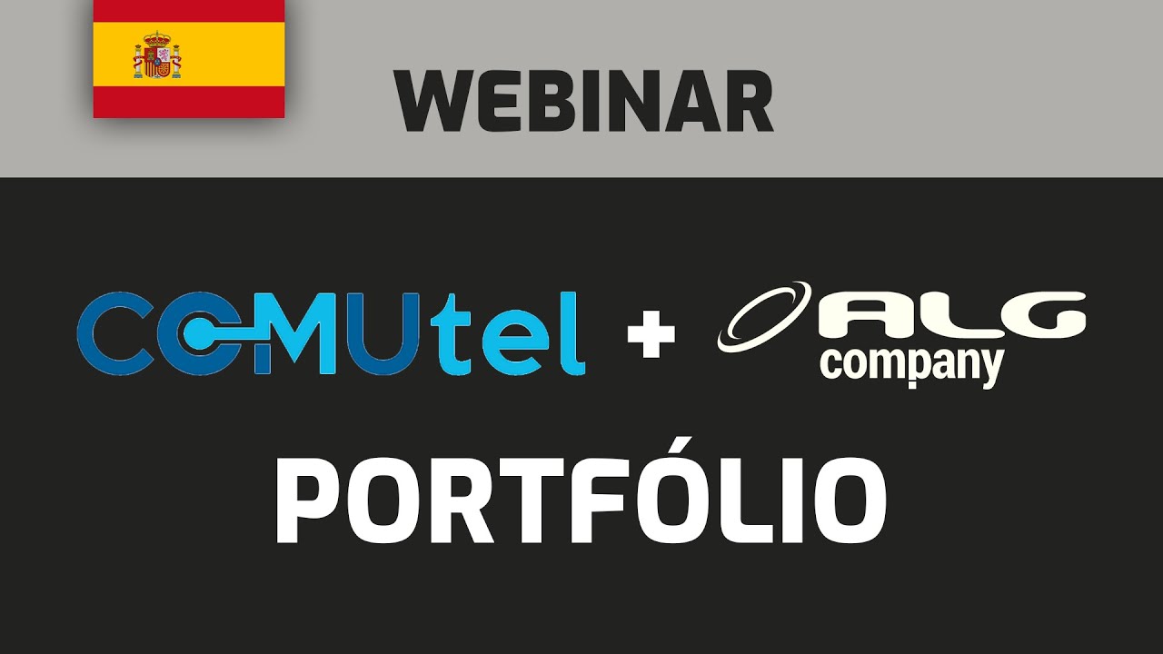 Webinar ALGcom e @comutel: portfólio ALGcom