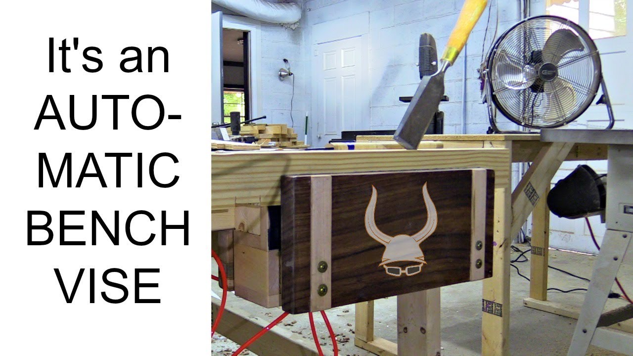 DIY - Amazing Automatic Bench Vise | It's freaking pneumatic!