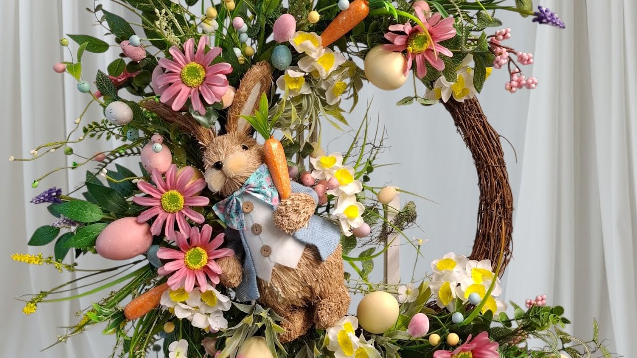 How to make an Artificial Easter Wreath 🐣 
