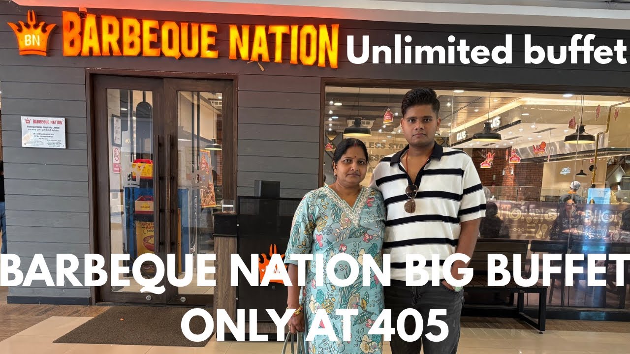 BARBEQUE NATION BIG BUFFET ONLY AT 405 ❤️|| FANTASTIC FIVE 5️⃣|| KUKKAD CARNIVAL || #barbequenation