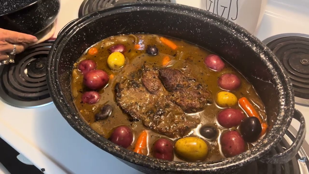 Easy Homemade Beef Roast with Onions,Carrots,Potatoes etc… (Chuck Roast ) Made with LOVE