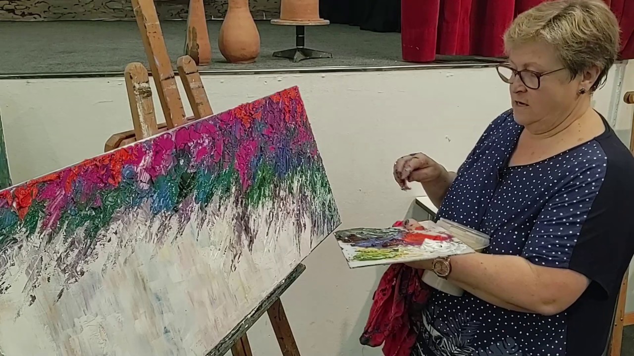 PINTURA  Reciclar un cuadro a espátula