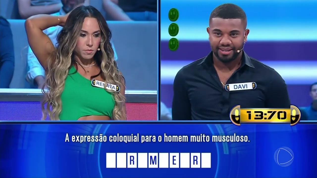 ACERTE OU CAIA: Davi Brito desafia Renata e cai no buraco logo na primeira rodada