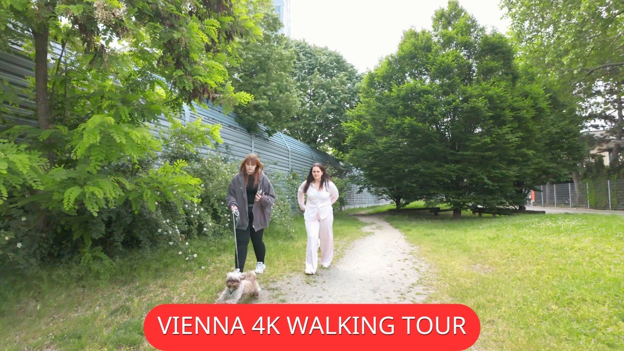 Along Metro U1 🚆 From Alte Donau 🌅 to Kagran 🛤️ Vienna 4K Virtual Walk 🇦🇹