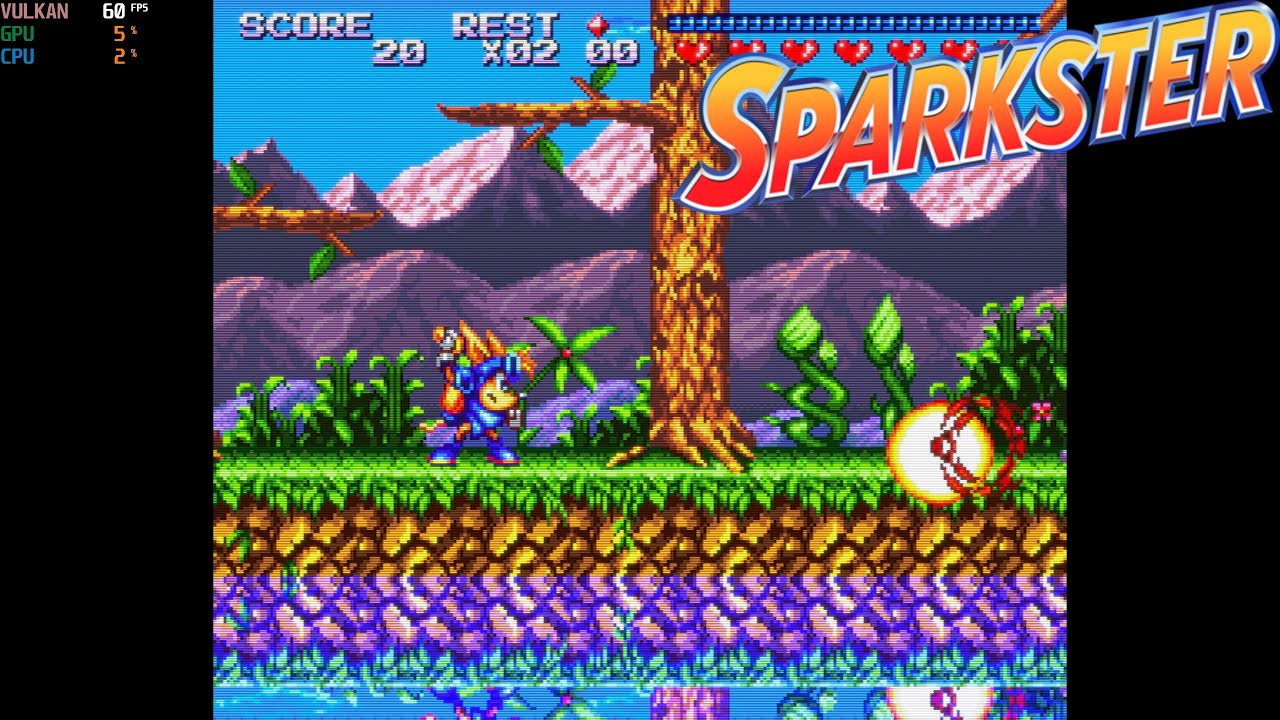 BSNES | Sparkster 4K UHD | SNES Emulator PC Gameplay