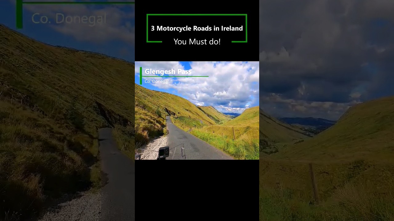 3 Motorcycle Roads in Ireland you have to do! #irelandtravel #motorcycletravel #shorts