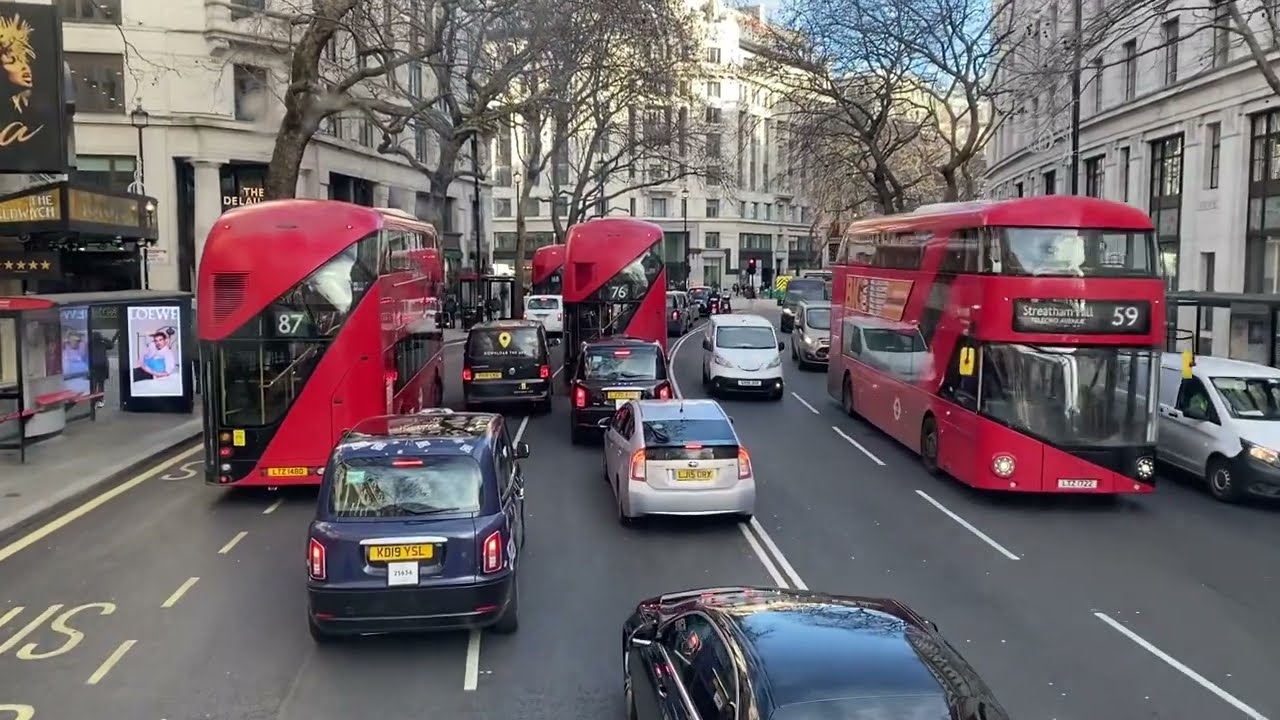 London Bus ride 🇬🇧 Route 341 Waterloo Station to Meridian Water, Glover Drive Superstores