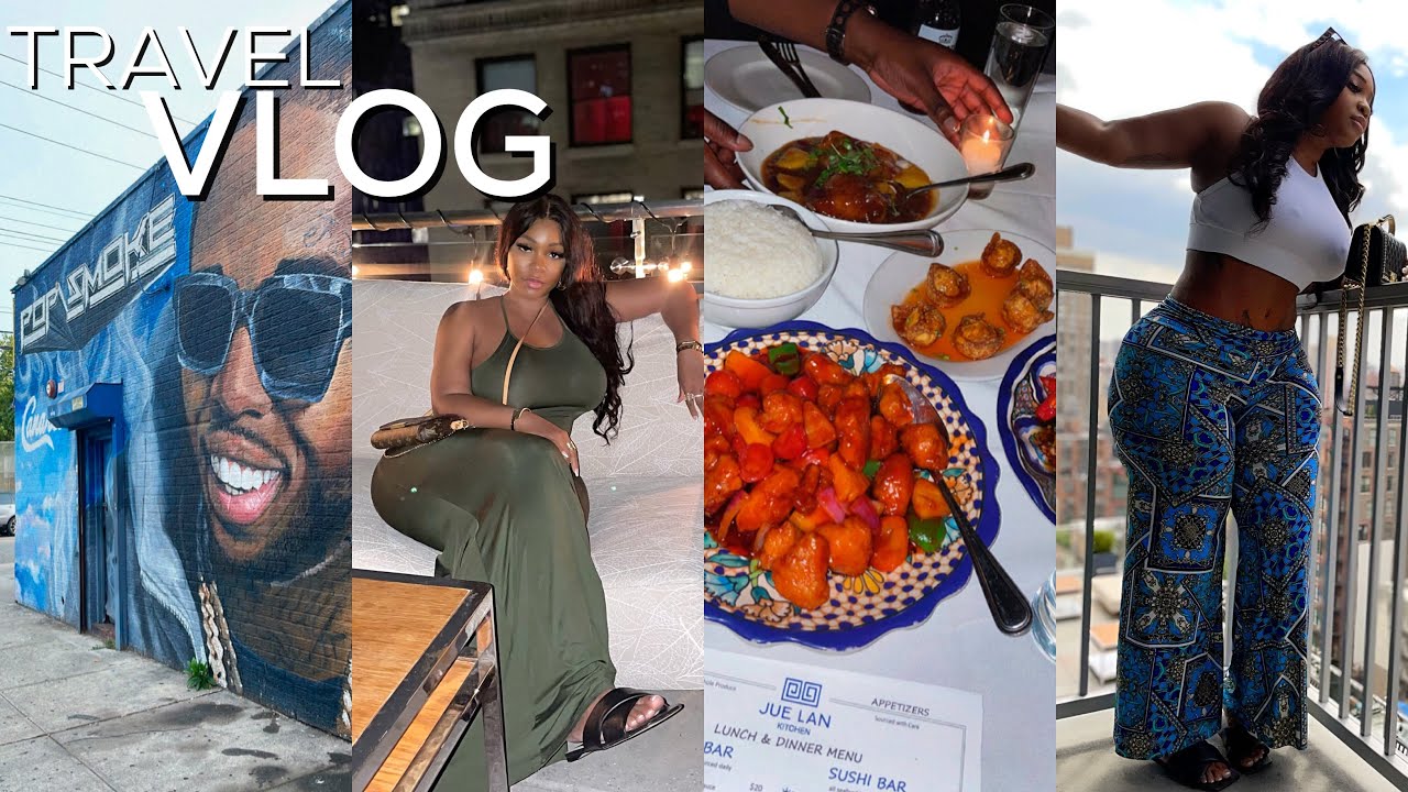 TRAVEL VLOG | NEW YORK 🗽BIGGIE MURAL • FOOD FESTIVAL • PARTYING HARD • YOUTUBER LINK | Gina Jyneen