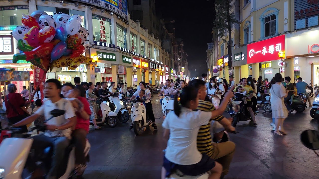 市中心陵寧路商圈🚶🏻｜北流市｜廣西日常實拍 20220520