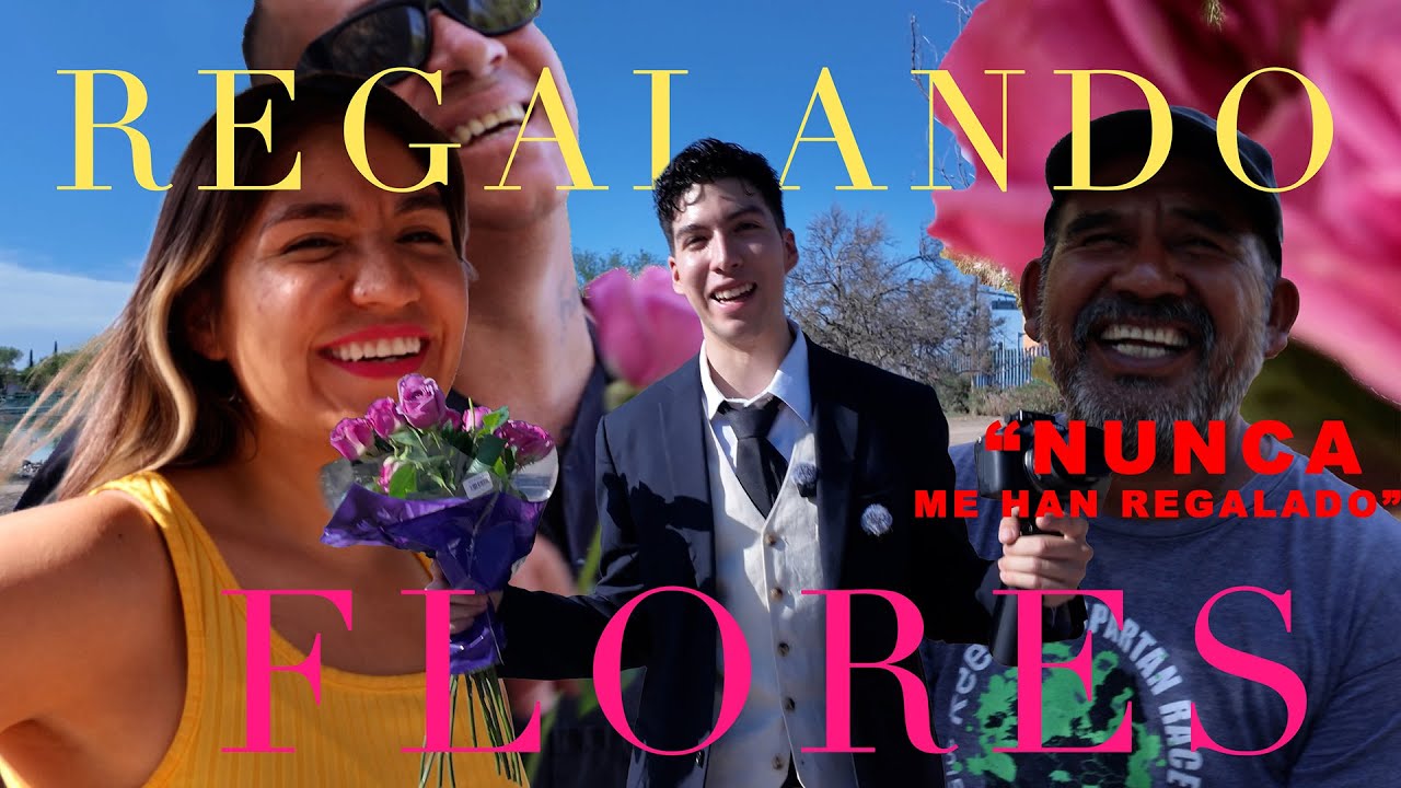 ASÍ REACCIONA LA GENTE de JRZ cuando les REGALAS FLORES 🌹