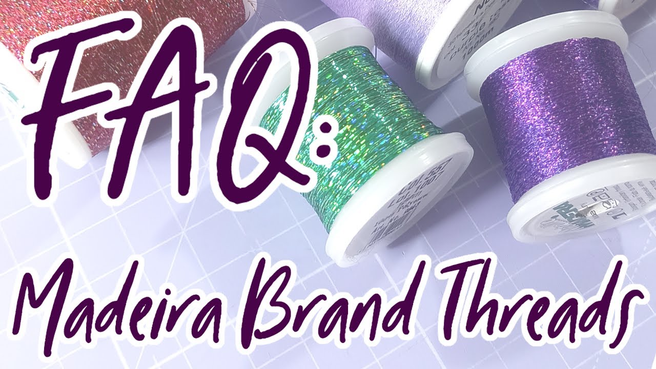 Answering your questions about Madeira Glitter threads!