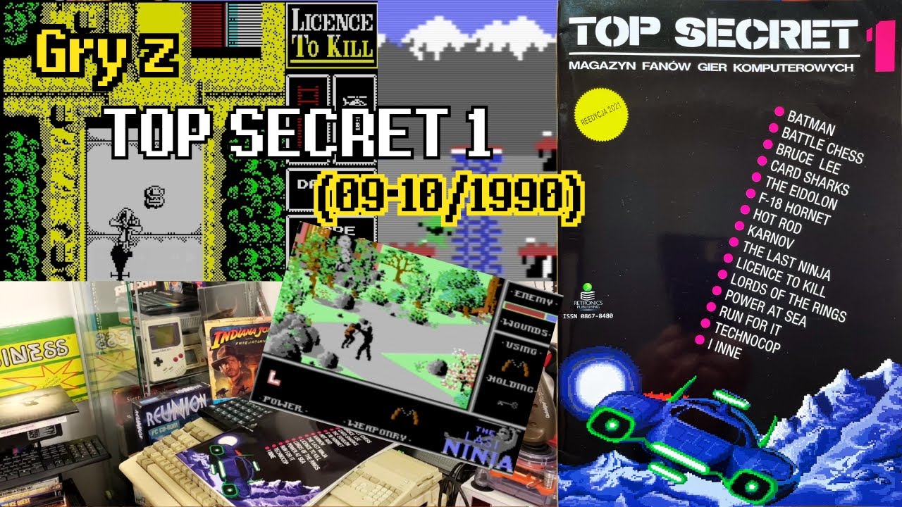 Gry z TOP SECRET 1 (9-10/1990) - gramy, oceniamy (PIERWSZY NUMER!)