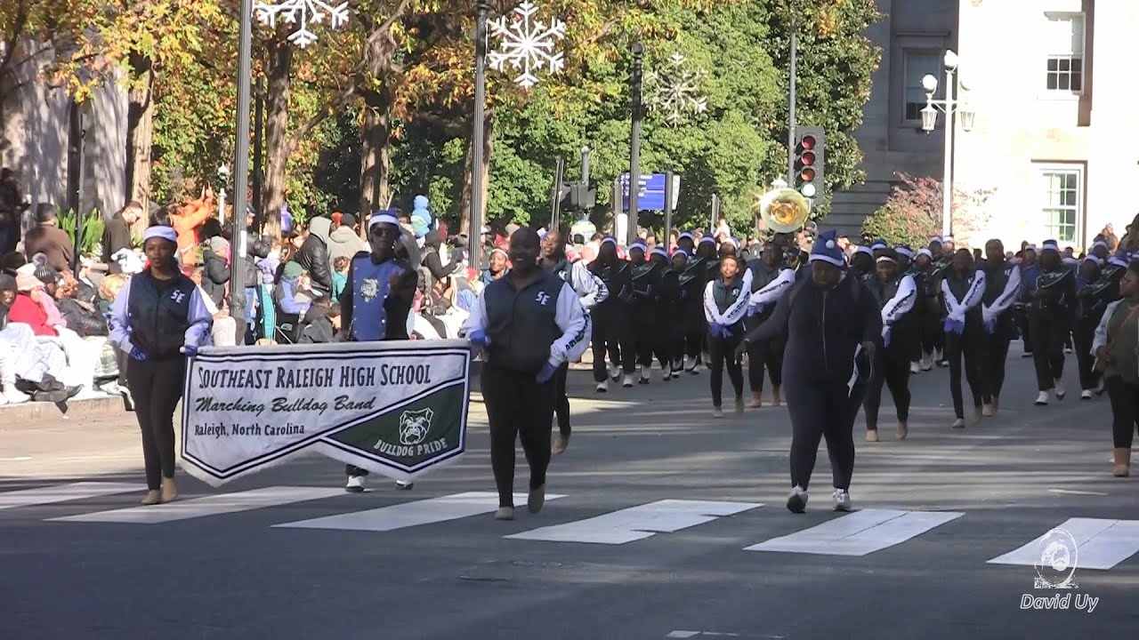 Southeast Raleigh High School in the 2024 Raleigh Christmas Parade