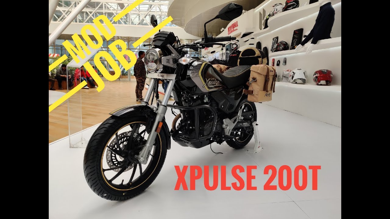 Modified Hero Xpulse 200T with custom add-ons