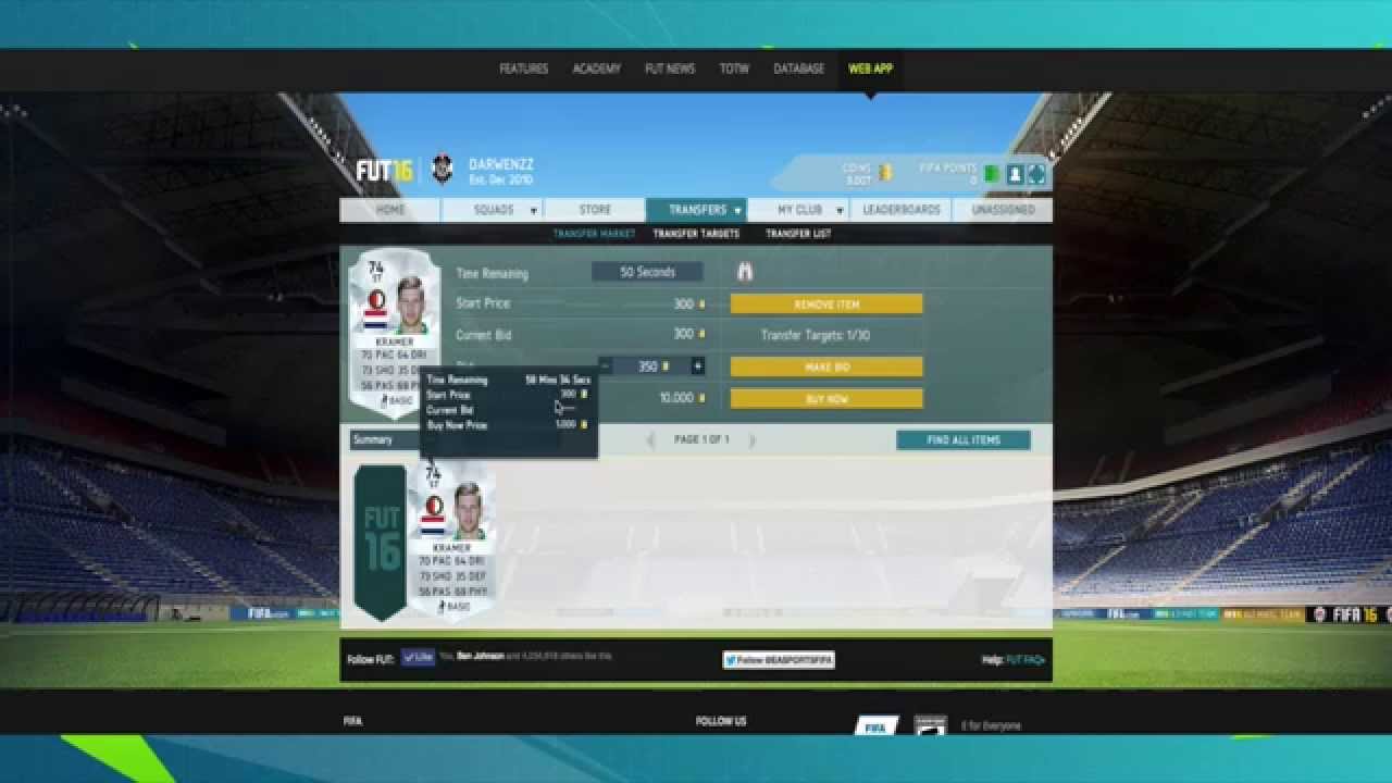 FIFA 16 Web App : HOW TO MAKE COINS RIGHT NOW!! (Starter Methods!)