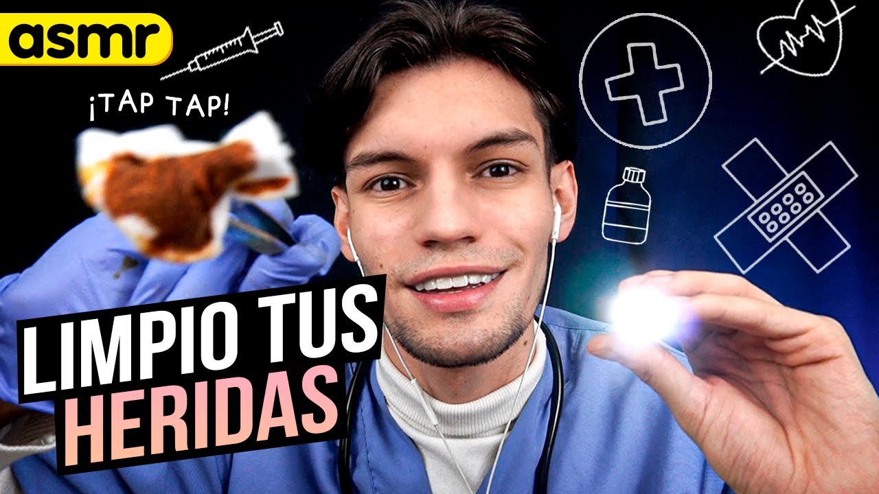 ASMR ROLEPLAY DOCTOR Curando tus Heridas | ASMR Español | Mol