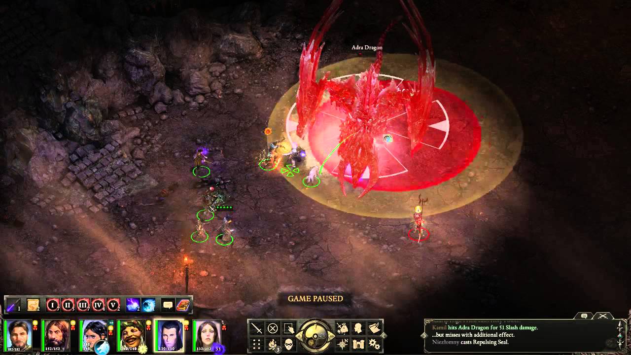 Pillars of Eternity: Adra Dragon Boss Fight