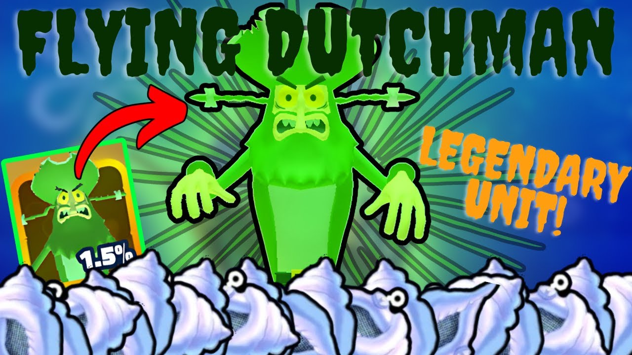 I SUMMONED THE 1.5% LEGENDARY FLYING DUTCHMAN UNIT! SpongeBob TD Roblox
