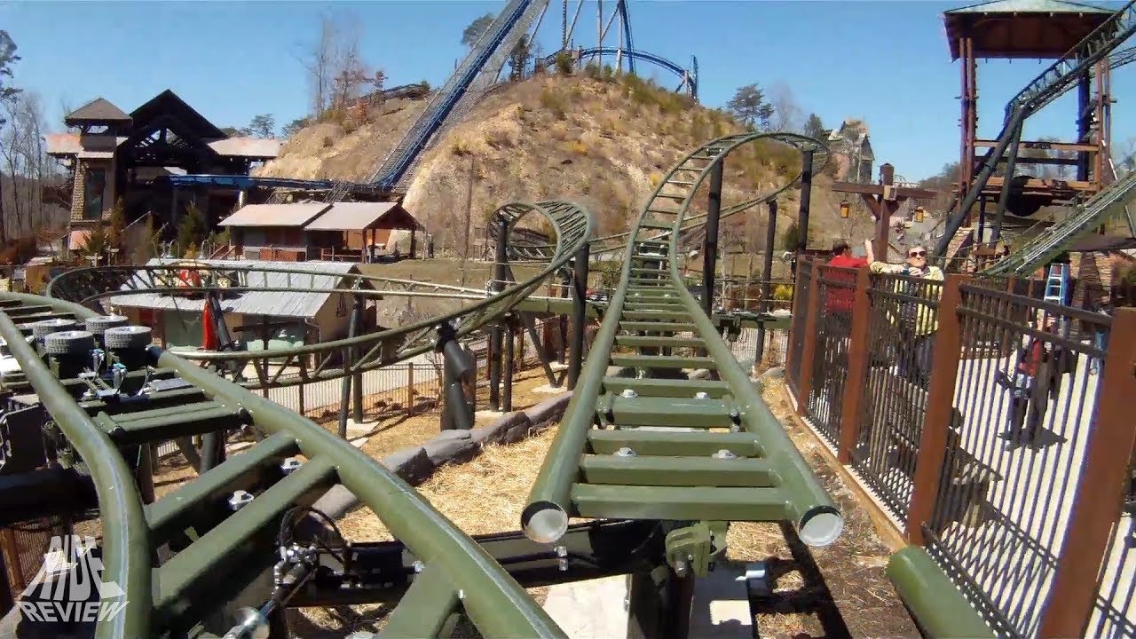 FireChaser Express - POV - Dollywood - Gerstlauer - Family Launch Coaster