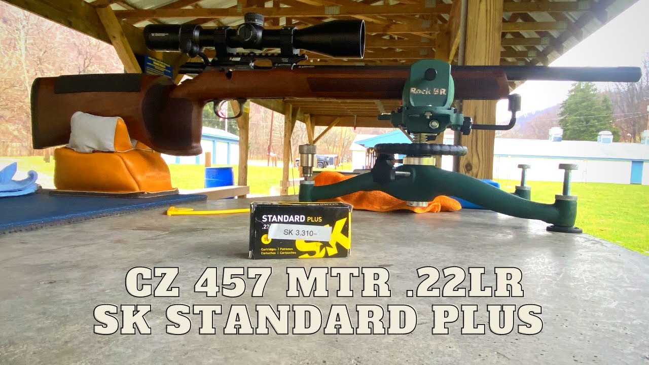 CZ 457 MTR .22LR-Bolt Action Target Rifle review testing some SK Standard Plus @50yrds