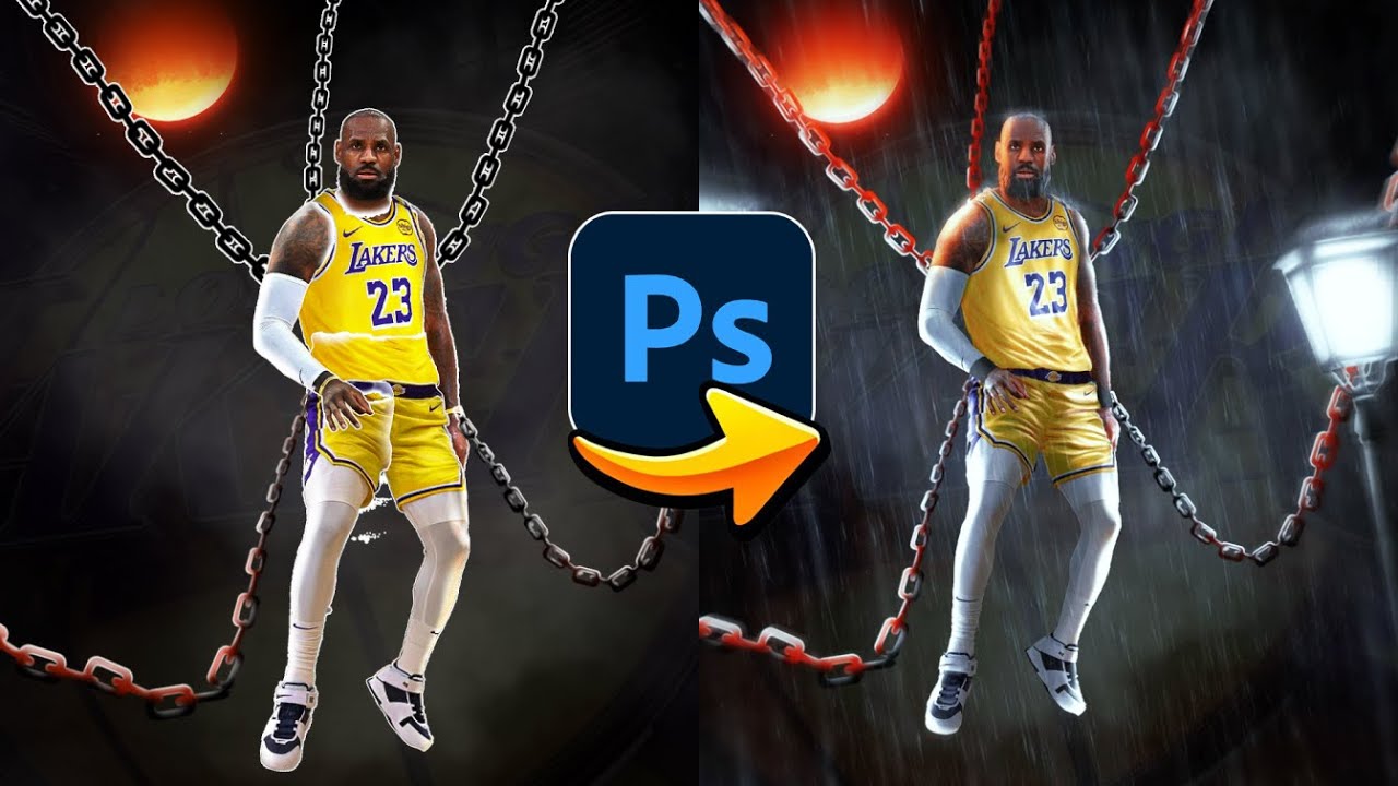 How I Created This Chained King James Poster in Photoshop (Layer Breakdown)