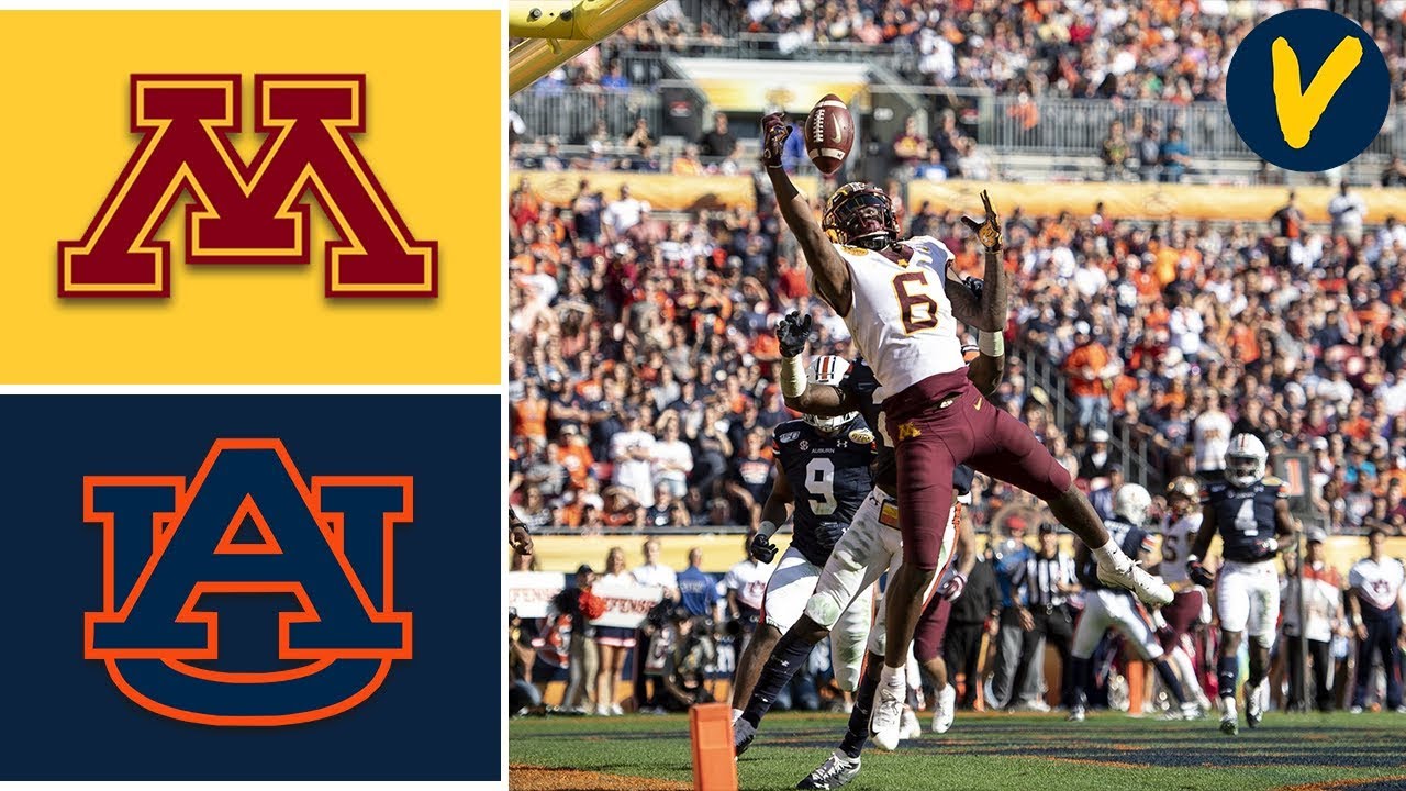 #18 Minnesota vs #12 Auburn Highlights | 2020 Outback Bowl Highlights | College Football