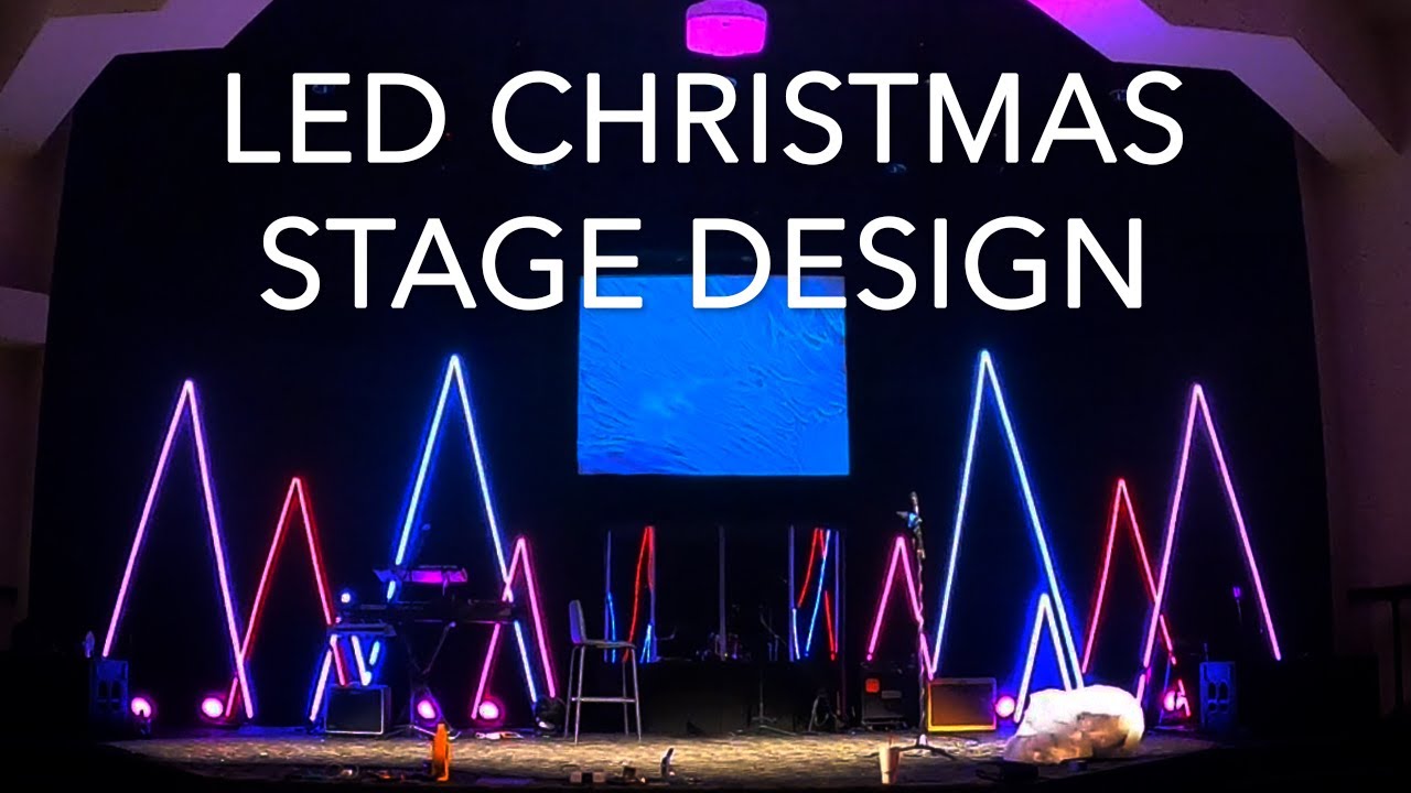 Church LED Christmas Stage Design