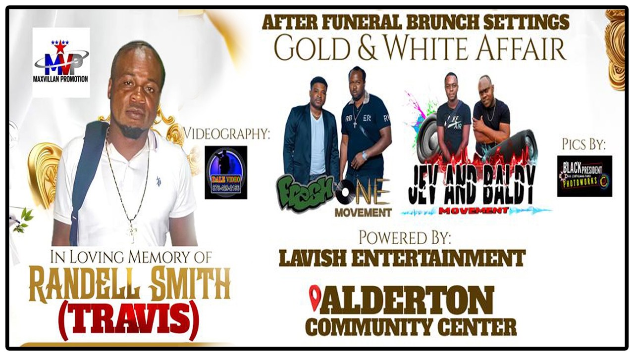 Randell Smith (Travis) After Funeral Brunch @Alderton Community Centre St. Ann Feb. 22, 2026