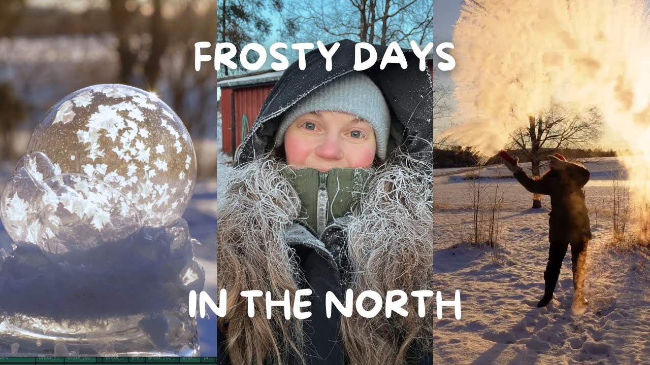Life in -25°C | Frosty winter days in Northern Sweden