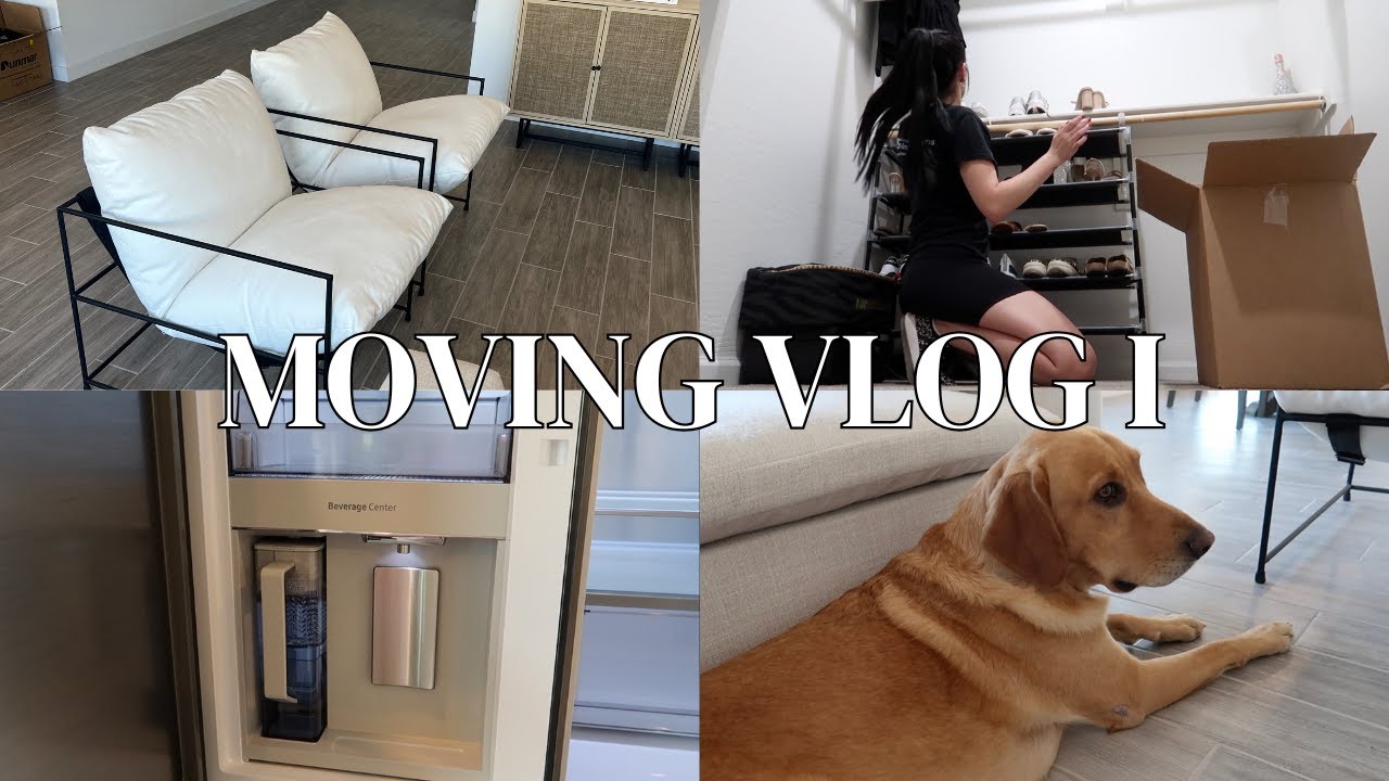 MOVING VLOG PART I: brady's first backyard, new fridge, & furniture updates!
