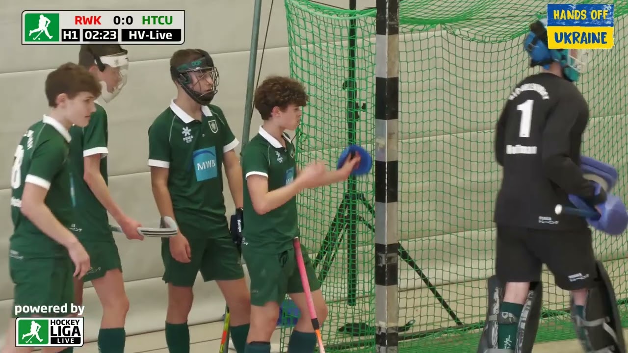 WHV Hallenhockey Endrunde Regionalliga Finale U14 RW Köln vs. HTC Uhlenhorst MH 19.2.2023 Livestream